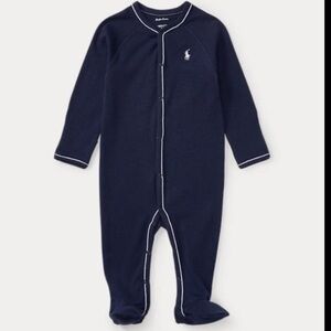 SOLD ON MERCARI ✔️Ralph Lauren Navy Cotton Onesie 9M